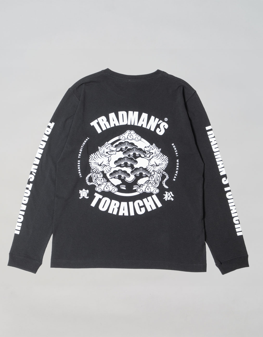 TRADMAN’S TORAICHI crew neck Long T-shirts 1824-617 BLACK